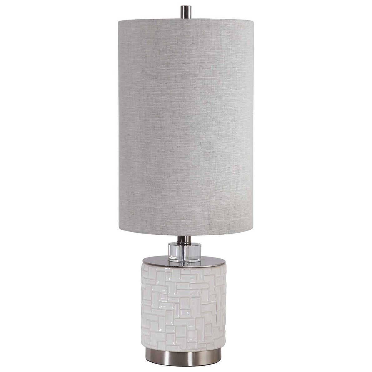 Unique Accent Lamps Elyn Glossy White Accent Lamp Walker's Furniture